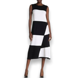 525 America Black and White Midi Dress